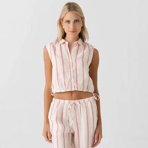 NWT Trovata Ivy linen shirt XS
